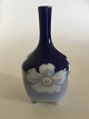 Royal Copenhagen Art Nouveau Vessel Vase No. 367/135 with Flower decoration.