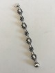 Georg Jensen Sterling Silver Bracelet No. 419 with Black Onyx Stones