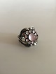 Georg Jensen Sterling Silver Ring No 10 with Rose Quartz