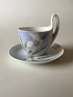 Royal Copenhagen Art Nouveau Small High Handled Cup and Saucer No. 81/4