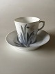 Royal Copenhagen Art Nouveau Mocha Cup and Saucer Unique signed by Oluf Jensen