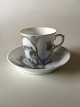 Royal Copenhagen Art Nouveau Mocha Cup and Saucer Unique signed by Oluf JEnsen