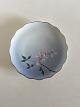 Bing & Grondahl Cake Plate with Flower Decoration and Goldrim