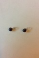 Georg Jensen Sterling Silver Earrings, "Moonlight Blossom" No 9