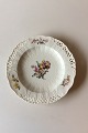 Royal Copenhagen Saxon Flower Dinner-/Fruit Plate Premium model with pierced 
border