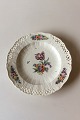 Royal Copenhagen Saxon Flower Dinner-/Fruit Plate Premium model with pierced 
border