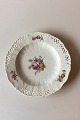 Royal Copenhagen Saxon Flower Dinner-/Fruit Plate Premium model with pierced 
border