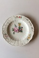 Royal Copenhagen Saxon Flower Dinner-/Fruit Plate Premium model with pierced 
border