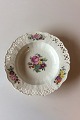 Royal Copenhagen Saxon Flower Deep Plate Premium model with pierced border