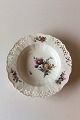 Royal Copenhagen Saxon Flower Deep Plate Premium model with pierced border