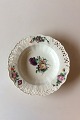 Royal Copenhagen Saxon Flower Deep Plate Premium model with pierced border