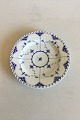 Early Royal Copenhagen Blue Fluted Full Lace Flat Plate with pierced border No 
1/1085