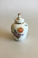 Royal Copenhagen Full Saxon Flower lidded pot No 4/1683