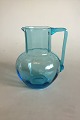 Fyens Glassworks. Pitcher of Blue Glass