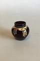 Bordeaux Red Vase with Gold Decoration