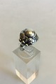 Georg Jensen Sterling Silver Ring with Silver Stone No 11 B