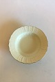 Royal Copenhagen Creme Curved with Gold (Pattern 1235) Deep Dessert Plate No 
1614