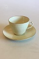 Royal Copenhagen Creme Curved with Gold (Pattern 1235) Coffee Cup and Saucer No 
1870