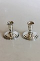 Svend Toxvard A Pair of Candle Holders in Silver