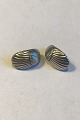 Georg Jensen Sterling Silver Earclips No 90.