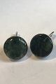 Jane Wiberg Sterling Silver and  Moss Agat  Cufflinks No 203