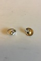 Georg Jensen Sterling Silver Möbius Ear Clips No 142