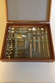 Arne Jacobsen-Anton Michelsen Stainless Steel Large Flatware Set in Wooden Box