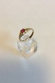 DTA 14 K Gold Ring with red Stone