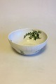 Royal Copenhagen Green Flower Curved Large Salad Bowl No 1643