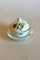 Bing & Grondahl Saxon Flower, Handpainted Butter Bowl with Lid