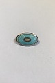 S.L. Jacobsen Sterling Silver Brooch with enamel/guilloche