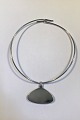 Bent Knudsen Sterling Silver Neck Ring No 55 and Pendant No 32