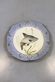 Royal Copenhagen Blue Fish Plate with Gold No 1212/3002.