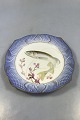 Royal Copenhagen Blue Fish Plate with Gold No 1212/3002.