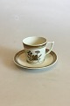 Royal Copenhagen Liselund (Old) Mocca Cup and Saucer No 947/9535