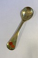 Georg Jensen Annual Spoon 1996 in gilded Sterling Silver with enamel.
