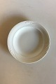 Royal Copenhagen White Magnolia with Embossed Bisque Flowers Deep Plate No 605