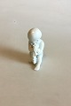 Bing & Grondahl Blanc de Chine Figurine of Child with seahorse No 2396. Designed 
by Ebbe Sadolin