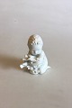 Bing & Grondahl Blanc de Chine Figurine of Child with seaweed No 2266
