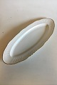 White Curved with serrated Gold edge(Pattern 387/ Josephine) Fsih Dish No 1561