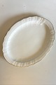 Royal Copenhagen White Curved with serrated Gold edge(Pattern 387/ Josephine) 
Oval Serving Dish No 1559