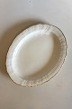 Royal Copenhagen White Curved with serrated Gold edge(Pattern 387/ Josephine) 
Oval Serving Dish No 1556