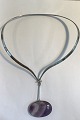 Georg Jensen Sterling Silver Torun Neck Ring No 169 and Pendant No 133