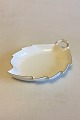 Royal Copenhagen Tradition White Half Lace w. Gold Leaf Shaped Dish No 548