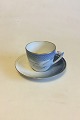 Bing & Grondahl Seagull with Gold Coffee Cup and Saucer with pierced border No 
305.5