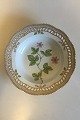 Royal Copenhagen Flora Danica Deep Plate with pierced border No 20/3547