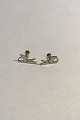 Erik Magnussen Sterling Silver/Enamel Earrings(screws), The Nordic Swans