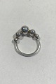 Georg Jensen Sterling Silver Grape Slim Ring No 551 F