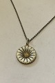 Georg Jensen Sterling Silver Daisy Pendant & Chain