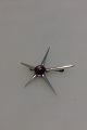 Rey Urban silver Brooch with Amethyst Stone